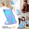 thumbnail image 2 of Case For iPad mini 6 (2021)/mini 7 (2024) Multi-functional With 360 Rotating Stand and Shoulder Strap, 2 of 8
