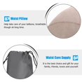 thumbnail image 2 of Lumbar Pillow Car Memory Foam Lumbar Pillow Travel Sleeping Cushion Inflatable Camping Travel Pillow Lumbar Support Cushion, 2 of 3