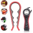 thumbnail image 1 of Can Opener for Weak Hands, Anti-Slip Bottle Opener for Elderly People with Arthritis, 5 in 1 Multi-Function Bottle Opener for Hands with Arthritis (2-Piece Set) Red, 1 of 5