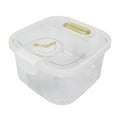 thumbnail image 3 of Airtight Rice Container Stackable Transparent Rice Bucket with Date for Grain Flour Snacks Sugar S 5kg/11.0lb White, 3 of 14
