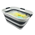 thumbnail image 3 of SAMMART 30L(8 gallon) Collapsible Plastic Laundry Basket-Foldable Pop Up Storage Container/Organizer-Portable Washing Tub-Water capacity: 24L(6.3 gallon), 3 of 7