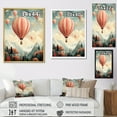 thumbnail image 4 of Designart "Classic Charm Of Hot Air Balloon" Hot Air Balloon Floater Framed Canvas Wall Art, 4 of 5