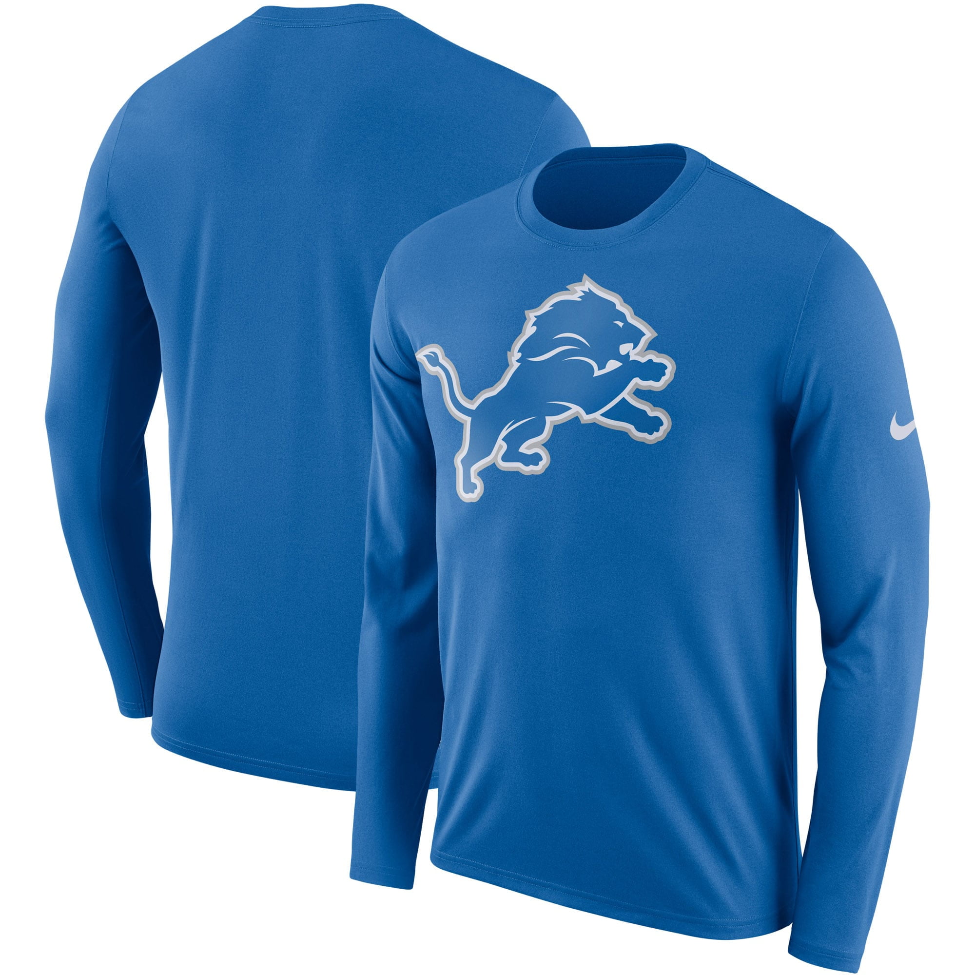 Detroit Lions Nike Fan Gear Primary Logo Performance Long Sleeve T