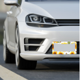 thumbnail image 5 of 1 Pcs Sunflowers License Plate Frame, License Plate Cover for Car Decorative Parts, Aluminum License Plate Bracket Holder Rust-Proof Weather-Proof for US Standard Car, 5 of 9