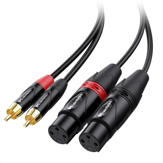 Cable Matters doble XLR a RCA de 3 m