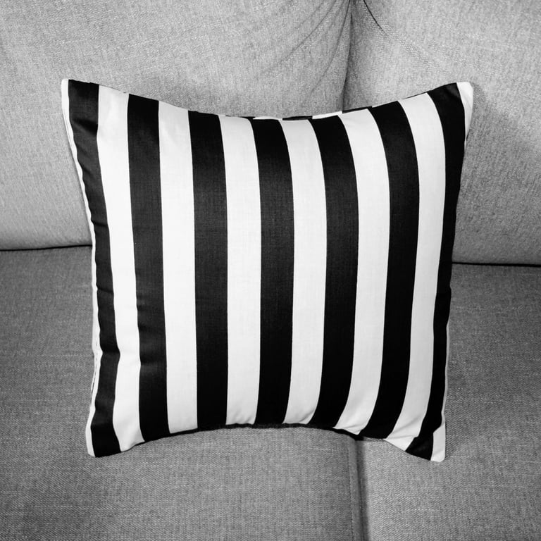 Black and white striped hotsell pillow shams