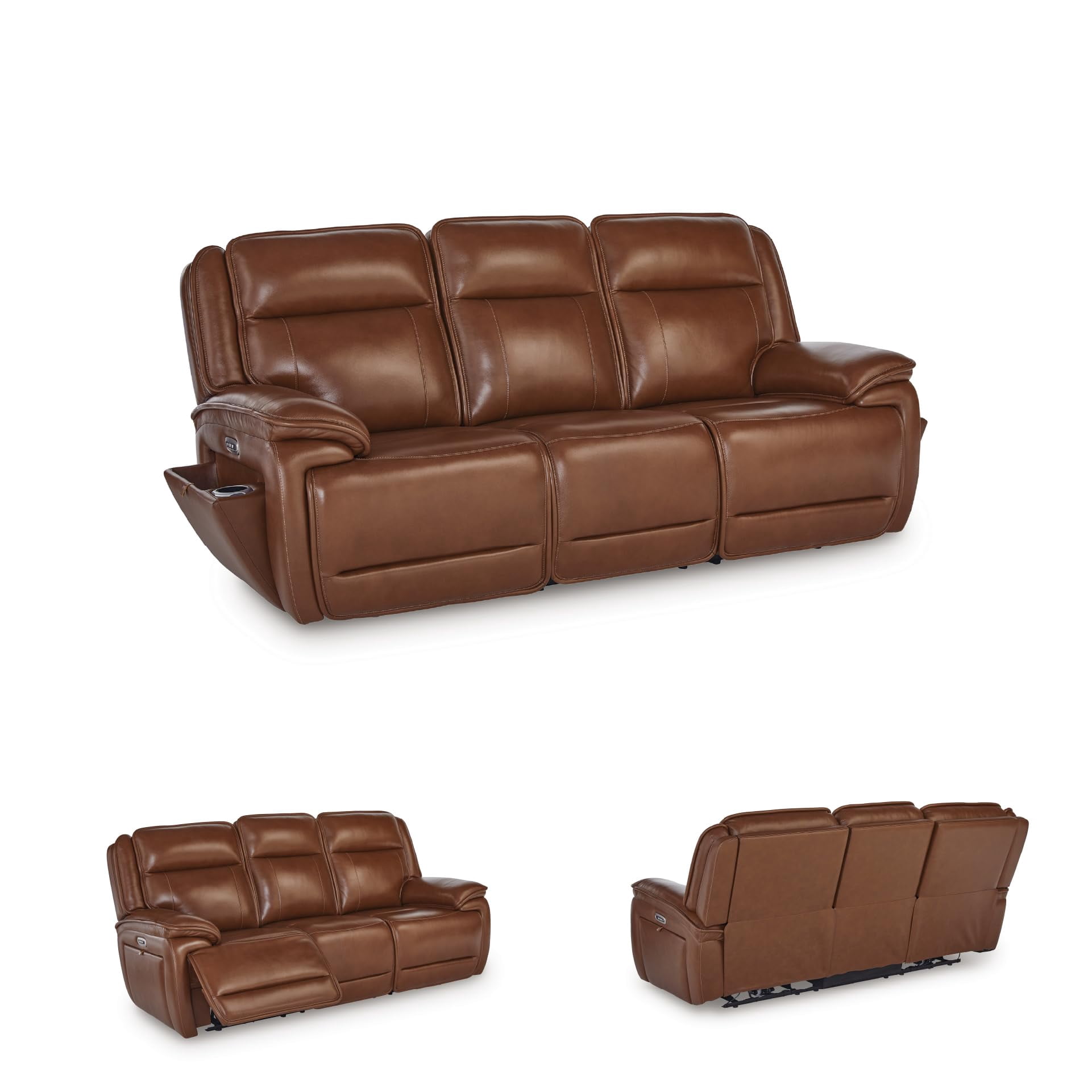 Signature Design by Ashley Healy Pier Brown Power Reclining Sofa
