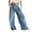 Dark Blue, variant on YYUIJK Women Wide Leg Jeans Low Waist Baggy Jeans Loose Boyfriends Trousers Denim Pants Y2K 90s Streetwear Blue L