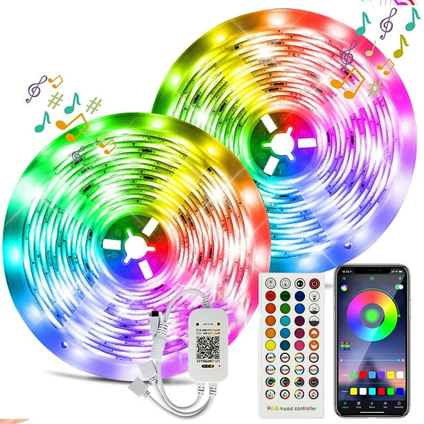LED Strip ,32.8ft Lights Strip 600 LEDs RGB Strip Music Sync Color