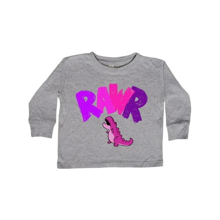 

Inktastic Lil Purple Tyrannosaurus Rawr Gift Toddler Boy or Toddler Girl Long Sleeve T-Shirt