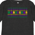 thumbnail image 4 of Inktastic Mardi Gras Mirror Words Boys or Girls Long Sleeve Toddler T-Shirt, 4 of 5