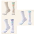 thumbnail image 5 of 3 Pack Elite Basketball Socks Cushioned Athletic Sports Crew Mid-Calf Socks for Men & Women, 5 of 9