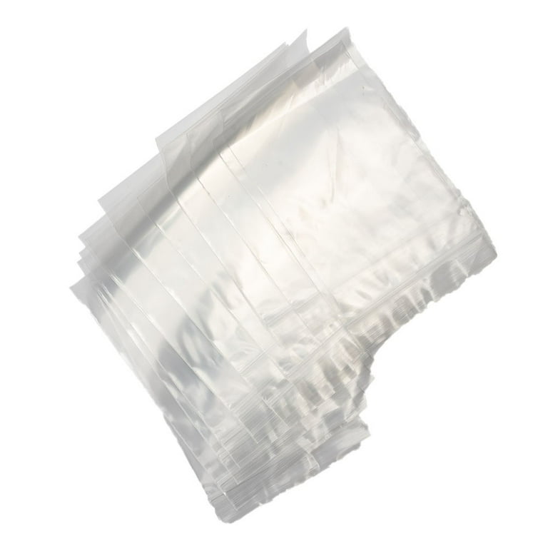 100 Small Clear Bags Plastic Baggies Baggy Grip Self Seal