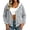 #04-Gray, variant on Women Polka Dot Jacket, Hooded Long Sleeve Zip Up Drawstring Printed Coat for Casual and Outdoor