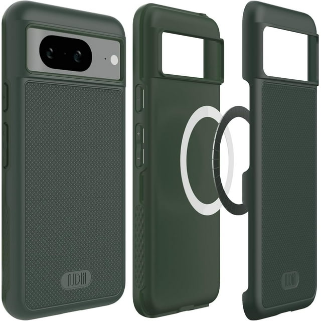 TUDIA MergeGrip Google Pixel 8 Case Magsafe Compatible Military Grade Heavy Duty - Pine Green
