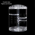 thumbnail image 3 of Caja De Almacenamiento De Cosméticos Con Patrón De Diamante, Organizador De Almacenamiento De Cosméticos De Diamante Giratorio Grueso Para Lápiz Labial, 3 of 7