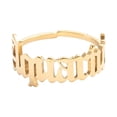 thumbnail image 2 of EGNMCR Rings Twelve English Letter Opening Stainless Steel stud earring, 2 of 2