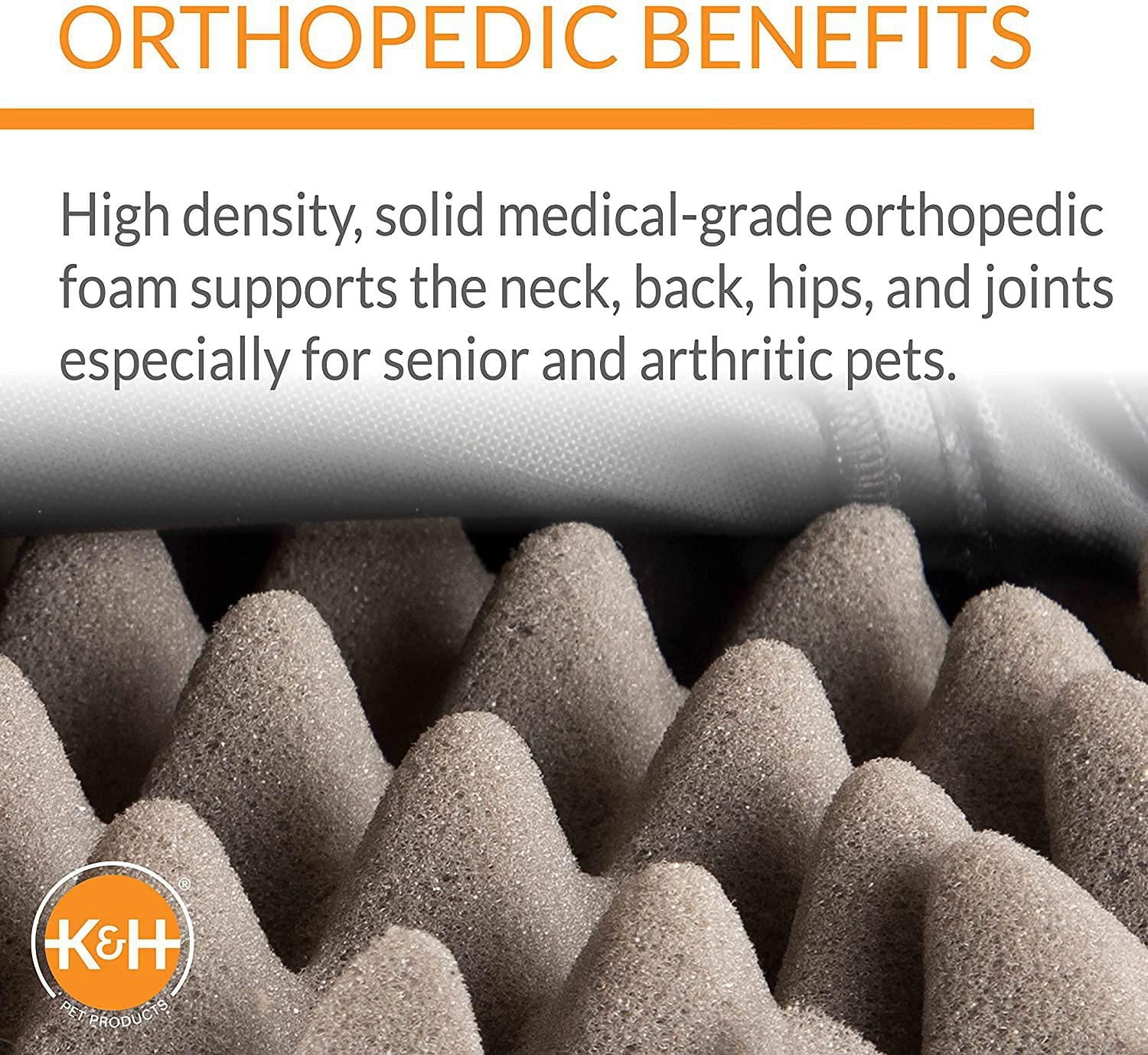 K&H Pet Products Lit orthopédique intérieur/extérieur supérieur