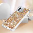 thumbnail image 5 of Case for Motorola Moto G 5G 2023 Case Glitter Cute Luxury Love Liquid Quicksand Clear Soft TPU Girls Women Stylish Bumper Shockproof Protective Cover for Moto G 5G 2023 Golden YB, 5 of 14