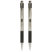 Zebra Pen F-301 Stainless Steel Retractable Ballpoint Pen, 0.7mm, Black Ink 2-Pack