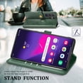 thumbnail image 3 of for Samsung Galaxy S24 Ultra Phone Case Wallet Card Holder, Premium PU Leather Stand Flip Wrist Strap Magnetic Closure Shockproof Protective Wallet Case Cover for Samsung Galaxy S24 Ultra, Green, 3 of 6