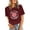 Wine, variant on Trendfront Womens Volleyball Graphic T Shirts Crewneck Short Sleeve Sports Print Casual Match Day Tee Tops