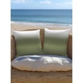 thumbnail image 5 of Outdoor Pillows Waterproof, Dark Sage Green Ombre Throw Pillows with Inserts Included, Modern Abstract Gradient Indoor Outdoor Decorative Lumbar Pillow for Bed/Couch/Patio 16"x16", 2Pcs, 5 of 8