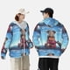 thumbnail image 4 of Balery Elephant Sits Sudadera ligera de manga larga con capucha y protección solar UPF 50+ para hombre y mujer, ideal para pesca y running-Medium, 4 of 7
