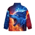 thumbnail image 5 of Uorisanigo Girls Hoodies Sweatshirts Oversized Flame Wolf Half Zip Sweatshirt for Teen Girl, Lightweight Long Sleeve Workout Shirts Quarter Zip Hoodies for Fall Winter Spring, 5 of 7