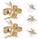 thumbnail image 4 of unbranded 6Ud Para Servilletas De Con De Dorado Perfectos Para Y Eventos, 4 of 6