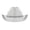 Silver, variant on Faraee Kids Western Cowboy Hat for Girls and Boys Rhinestone Wide Brim Glitter Cowgirl Hats for Halloween Party Black 9-15 Years