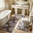 thumbnail image 4 of Dmlowu 3 Piece Bathroom Rugs Set, Thick Plush Bath Mat Non-Slip, Soft Absorbent Washable Rugs for Bathroom Laundry Room Floor, 15.7" x 31.4", 4 of 6