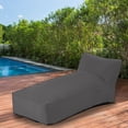 thumbnail image 7 of Outdoor Chaise Lounge Chair, Sunbed UV Resistant Sofa Couch Patio Furniture Waterproof Outside Sunlounge Reclining Sunbathing Bed Comfy Single Chaise Daybed for Garden, Pool, Beach, Dark Gray, 7 of 7