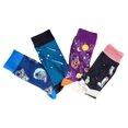 thumbnail image 1 of Calcetines De Colores Diseños Divertidos Para Mujer – 4 Pares MUYTU Crazy Socks, 1 of 6