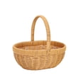 thumbnail image 2 of Multipurpose Woven Picnic Fruit Basket With Handle Lightweight Portable Imitation Rattan Storage Shopping Camping Outdoor Vegetable Fruit Sundries Organizer Decorative Basket, 2 of 5
