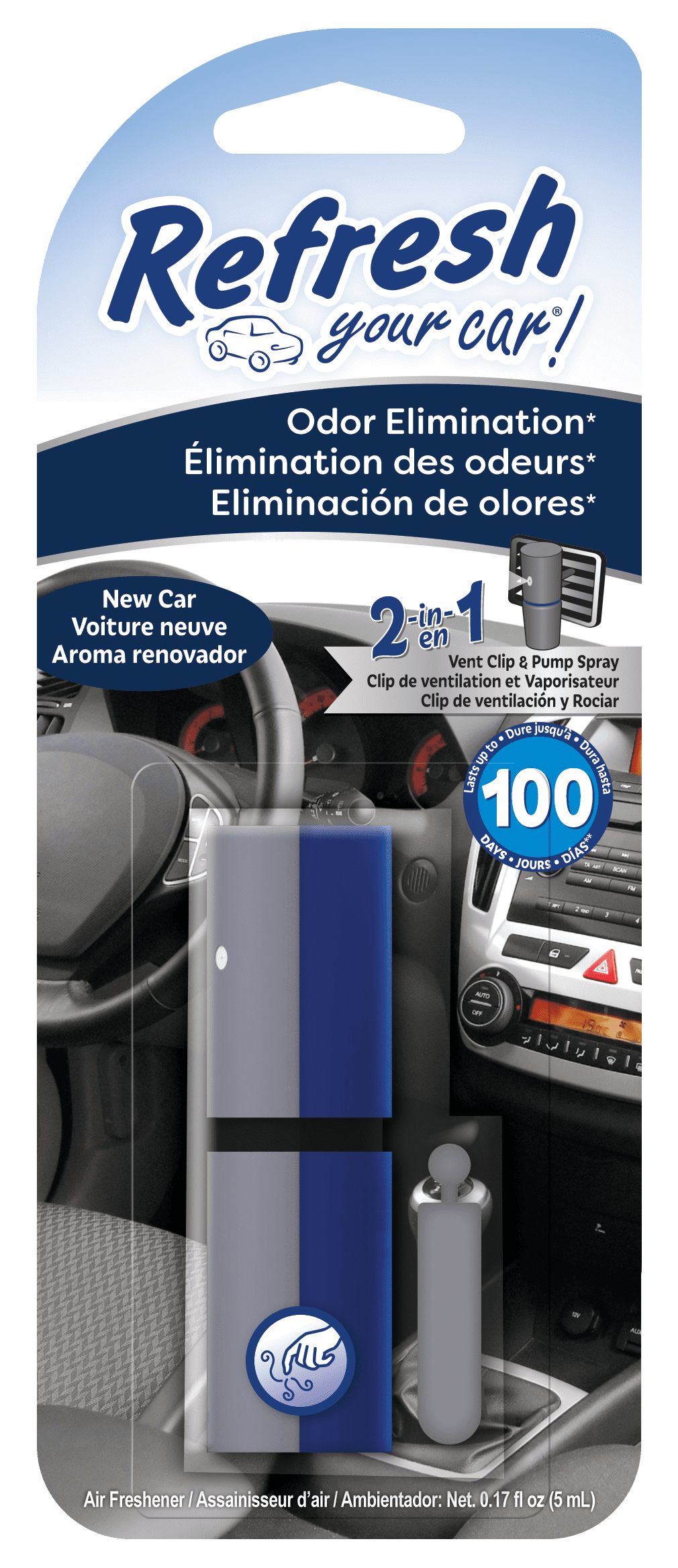 Refresh Your Car! Air Freshener, New Car, 1 Pack - Walmart ...