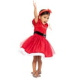 thumbnail image 5 of Holiday Time Toddler Girls Cosplay Santa Tutu Dress with Puff Sleeves, Sizes 12M-5T, 5 of 7