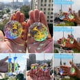 thumbnail image 3 of Dserhfy Faux Crystal Suncatcher Window Rainbow Maker Handmade Glass Hanging Pendant Lamp Chandelier Prisms for Home Garden Decor, 3 of 8