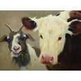 thumbnail image 2 of Hawley, Carolyne 14x12 White Modern Wood Framed Museum Art Print Titled - Farm Pals I, 2 of 4