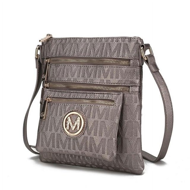 MKF Collection by Mia K. MKF-PU7762PW Jessy M Signature Crossbody Bag