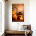 thumbnail image 2 of Elephant Stock Aromatic Spa Wall Art - Vertical Canvas Wall Art - Living Room Wall Decor - Wellness Canvas - Brown And Orange Decor - 30" x 45", 2 of 8