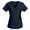 Navy, variant on LEAVINGSUO Womens Tops Plus Size Summer Tops Women Short Sleeve V-neck Tops Work Uniform Patchwork Color Pocket Blouse