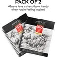 thumbnail image 5 of Arteza Sketchbook Pack, 9" x 12", 100 Sheets, 2 Pack, 5 of 6