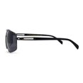 thumbnail image 4 of Airforce Mens Rectangular Racer Metal Rim Sport Sunglasses Gunmetal Black, 4 of 4