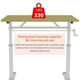 thumbnail image 6 of 47"x 23" Adjustable Study Desk for Teens & Adults, Multi-Purpose Office Desk with Round Table Corner and Wide Foot Stand, Home Office Desk, Compact Design, Natural, 6 of 9