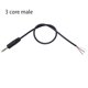 thumbnail image 3 of 1/5 piezas 3,5 MM 2 3 pines 4 núcleos macho hembra Cable de extensión de audio Conector auxiliar Línea de cabeza 3,5 mm mono Estéreo 3 4 cables Audio diy 1M, 3 of 5