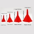 thumbnail image 3 of Entonnoir à Huile en Plastique Rouge 4 Pcs Entonnoir à Carburant pour Voiture Simple Portable Maison, 3 of 8