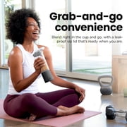 Ninja Blast Portable Personal 18 Oz Blender w/ Leak Proof Lid & Easy Sip Spout, Rechargeable Base, BC150GN Green