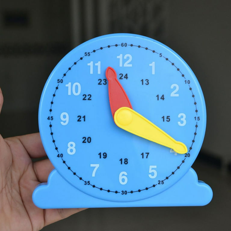 Biplut 12/24 Hours Montessori Student Learning Clock Time Teacher for Kids  Children 