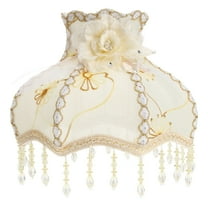 FELTECHELECTR 1Pack European Lamp Shade in Beige for Bedroom 31.00X31.00X23.00in